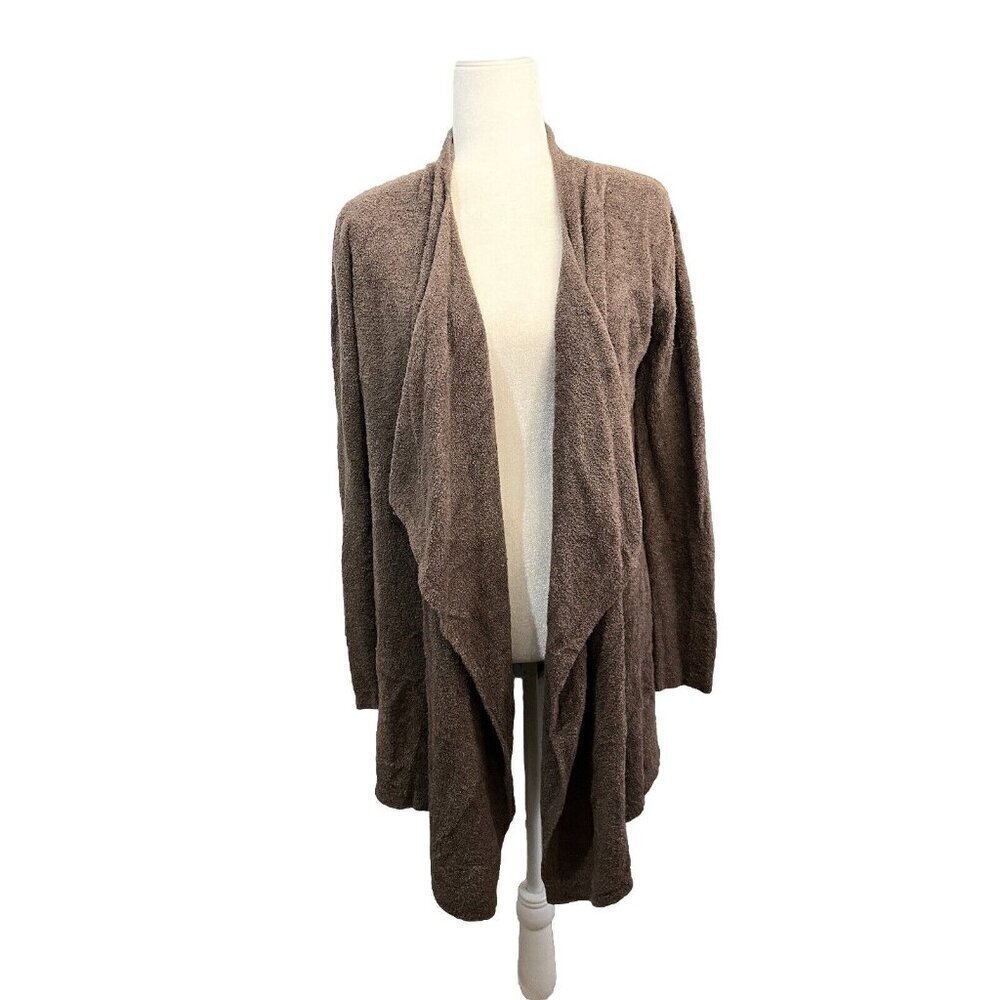 Barefoot Dreams Brown Cozy Chic Lite Cardigan Sweater Women's Size S/M